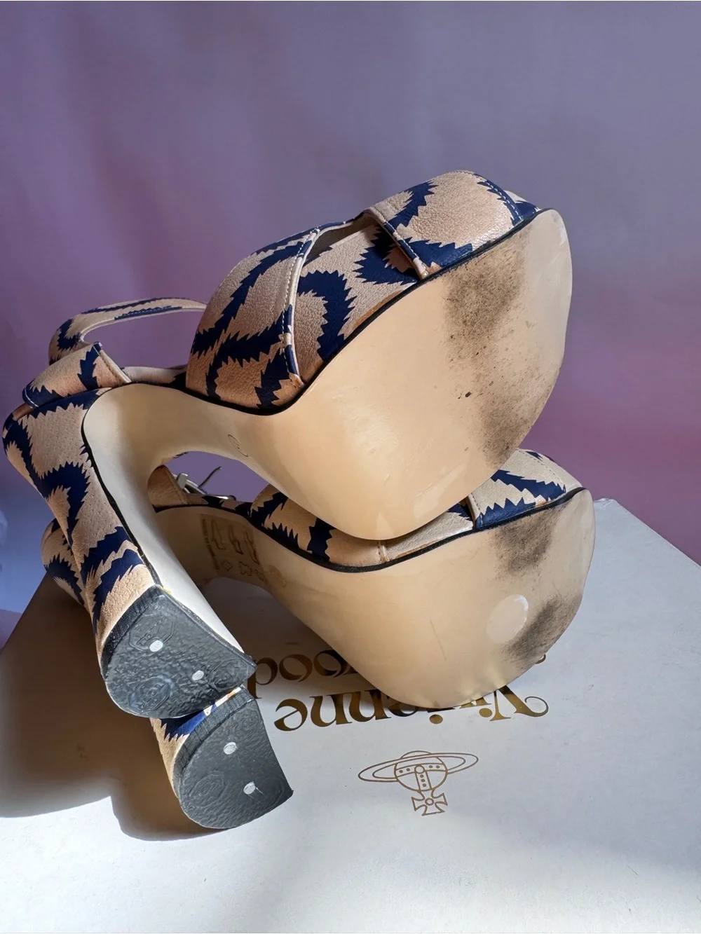 Vivienne Westwood SS13 BRAND NEW ELEVATED REGENT SLAVE SANDAL SQUIGLLE IT38 US8